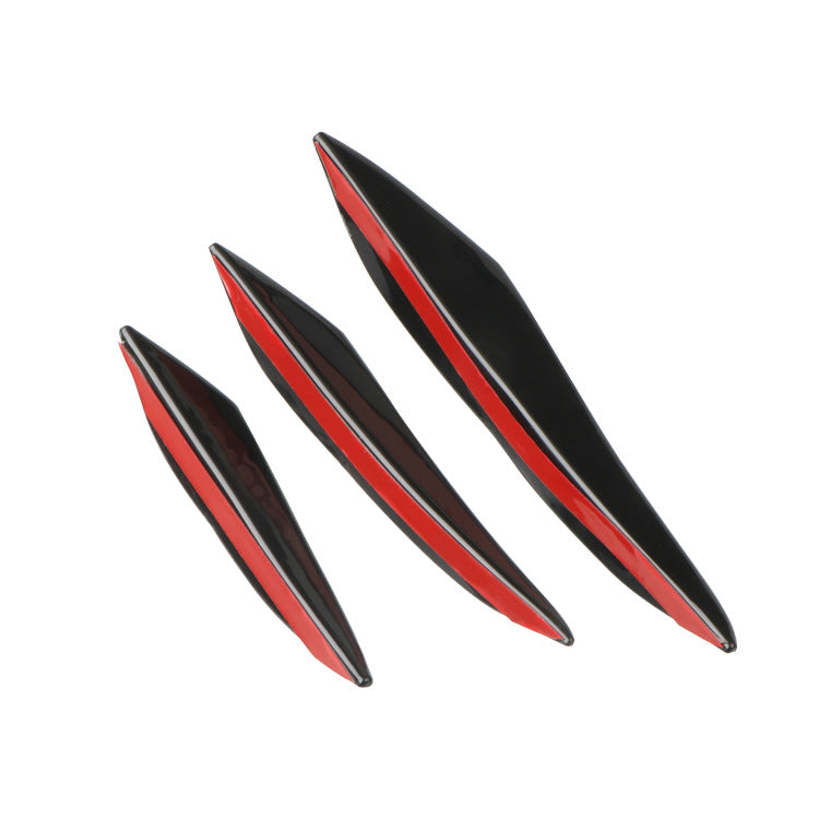 Carbon fiber modified front bumper spoiler